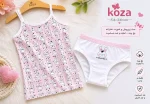 تاپ و شورت دخترانه ترک طرح خرگوش و کیتی - فروشگاه زیرتن پوش